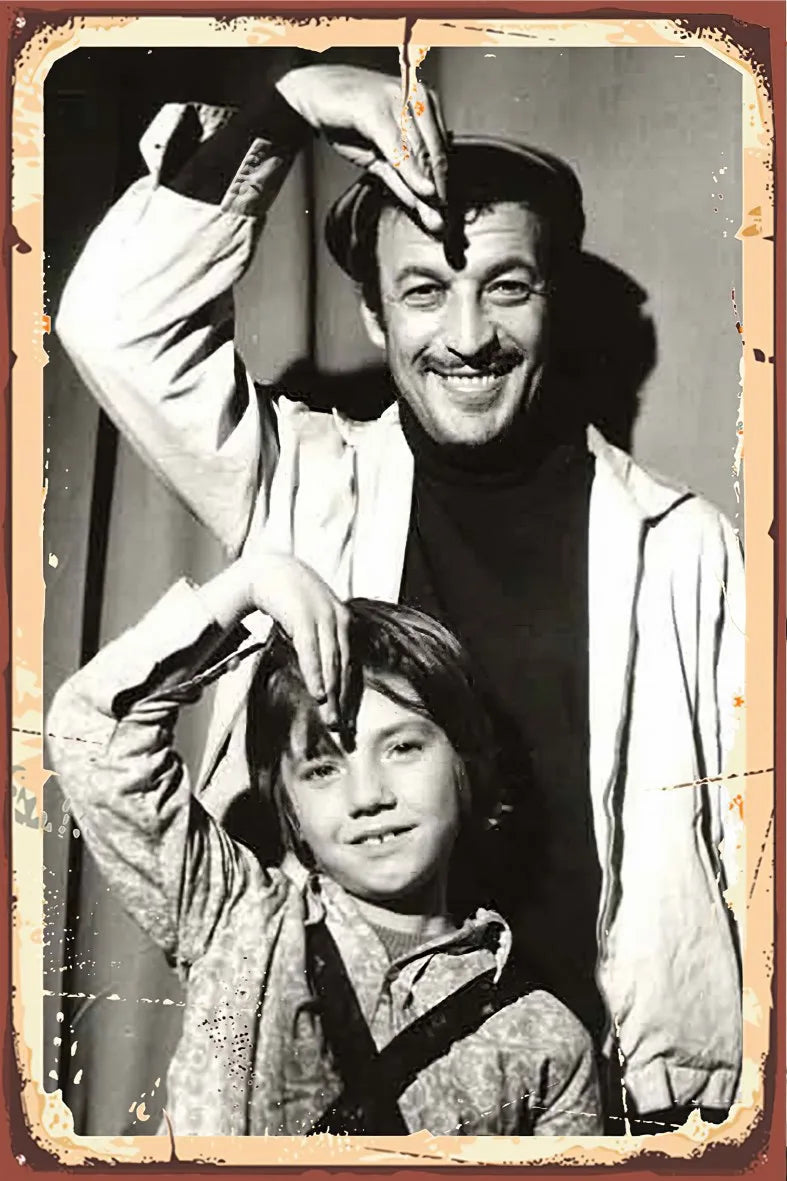 Sadri Alışık Retro Ahşap Poster No:441