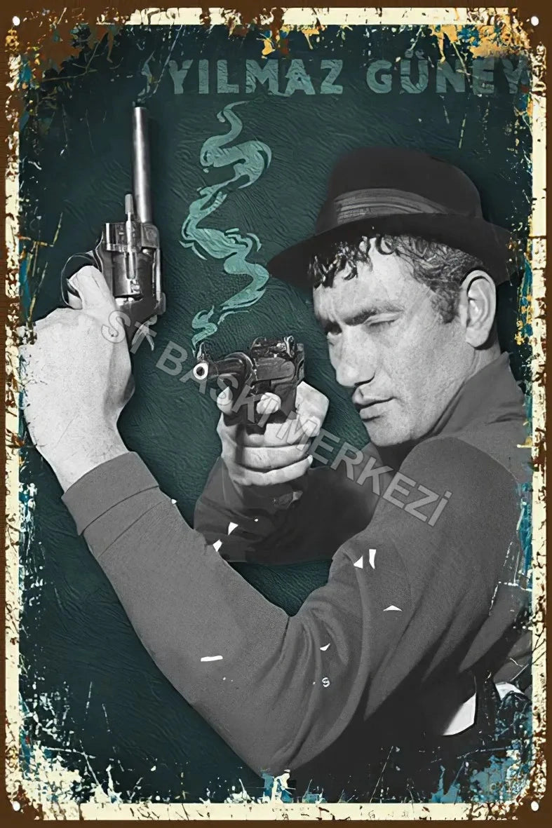Yılmaz Güney Retro Poster No:194