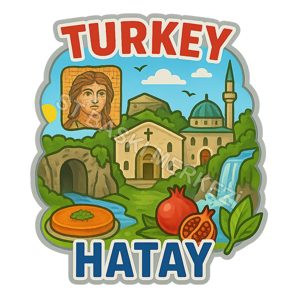 Hatay Ahşap Magnet – Toptan UV Baskılı Retro Hediyelik Magnet