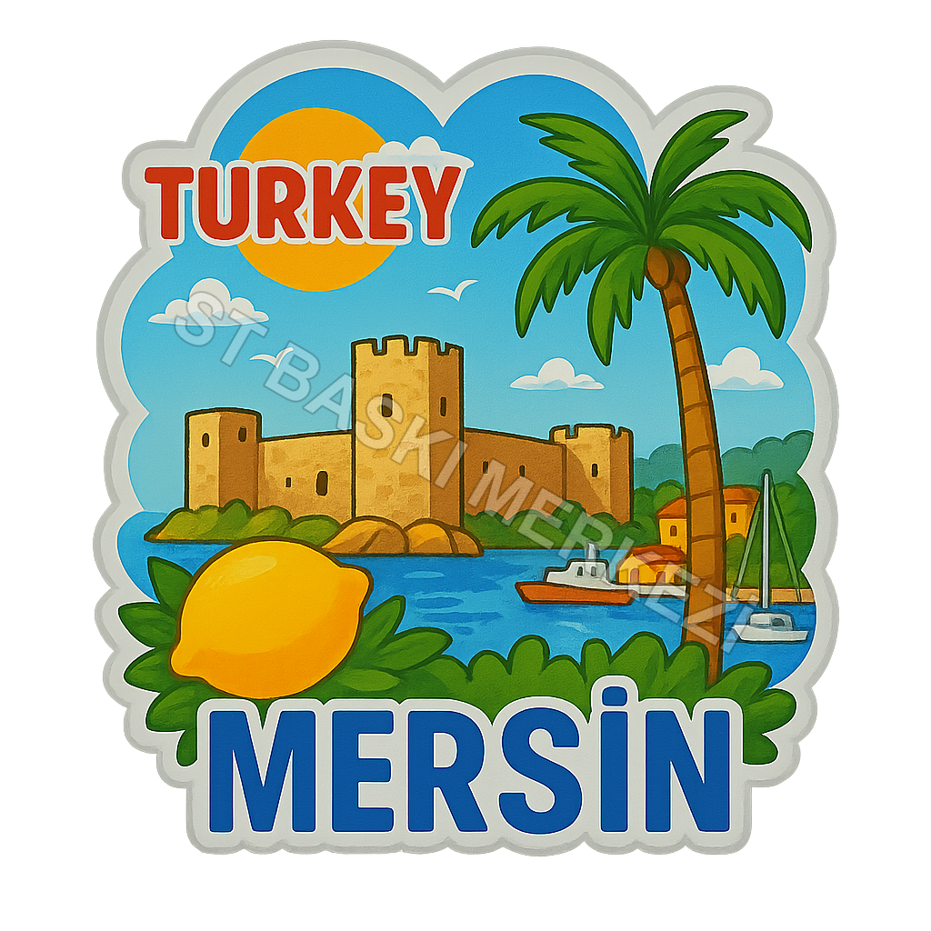 Mersin Ahşap Magnet – Toptan UV Baskılı Retro Hediyelik Magnet