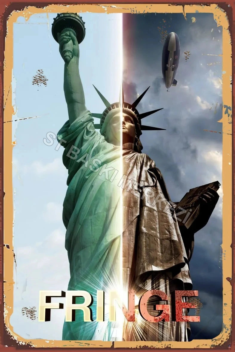 Fringe Retro Ahşap Poster No:888