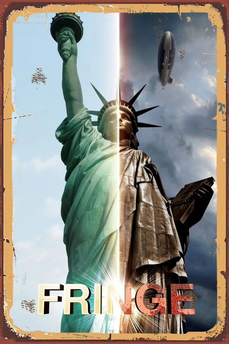 Fringe Retro Ahşap Poster No:888