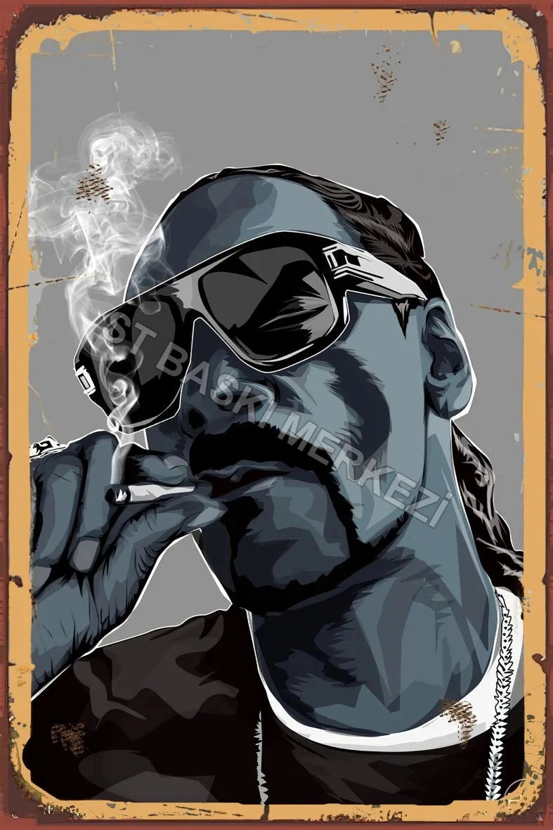 Snoop Dog Retro Ahşap Poster No:953