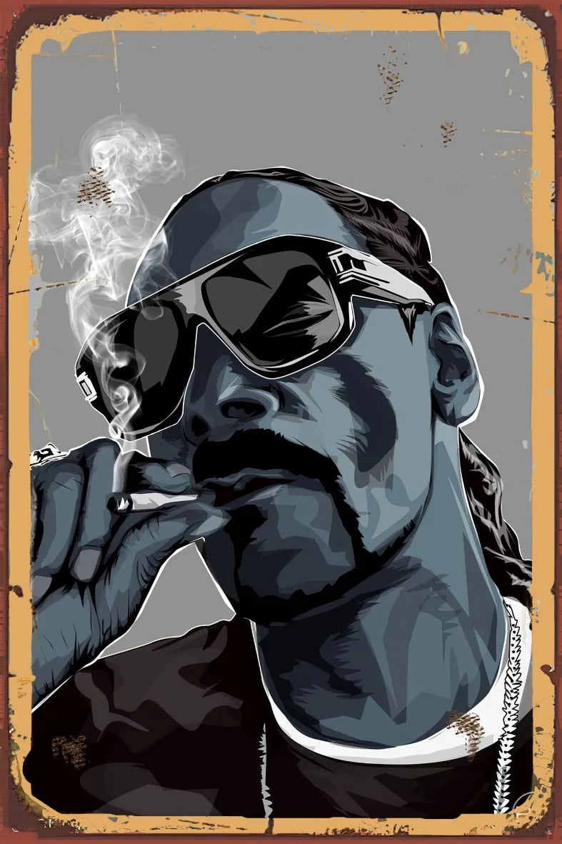 Snoop Dog Retro Ahşap Poster No:953