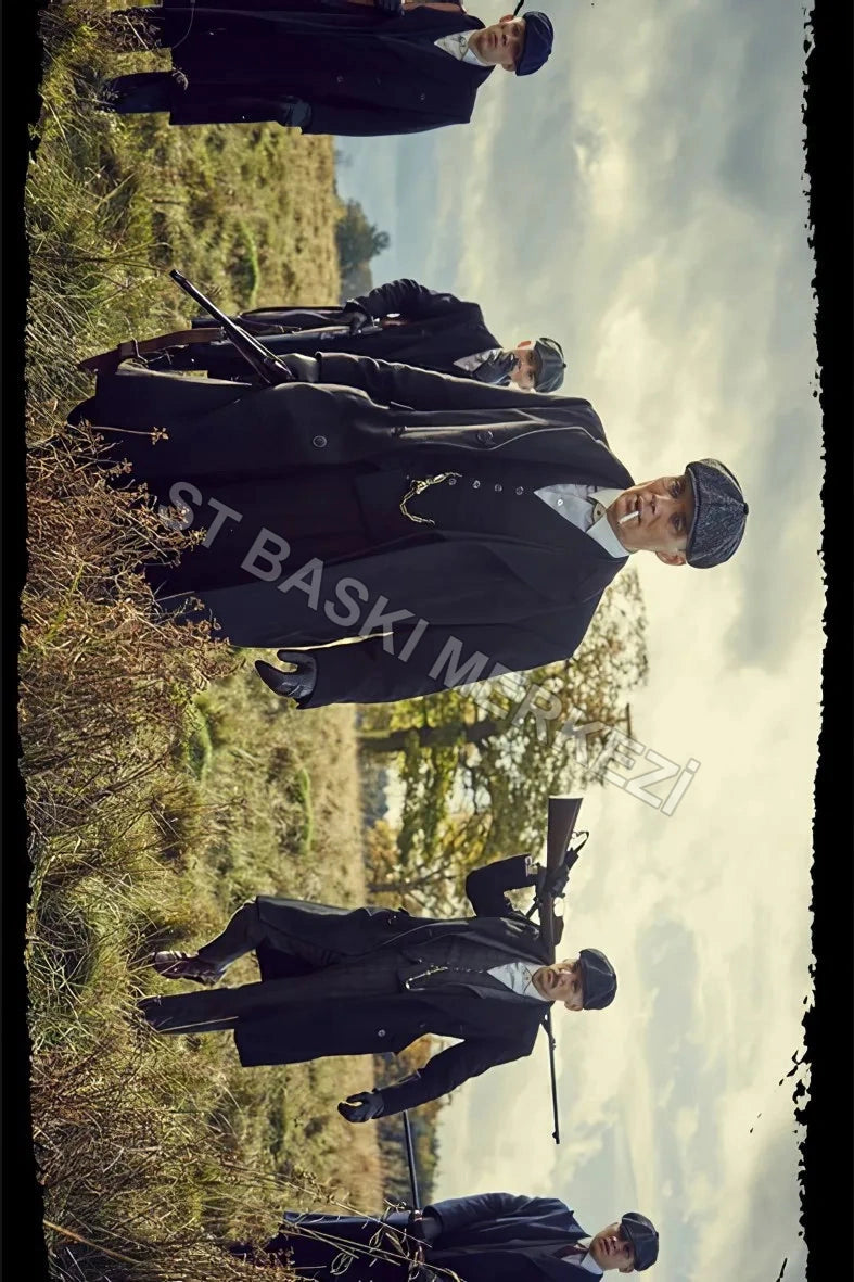 Peaky Blinders Retro Ahşap Poster No:423