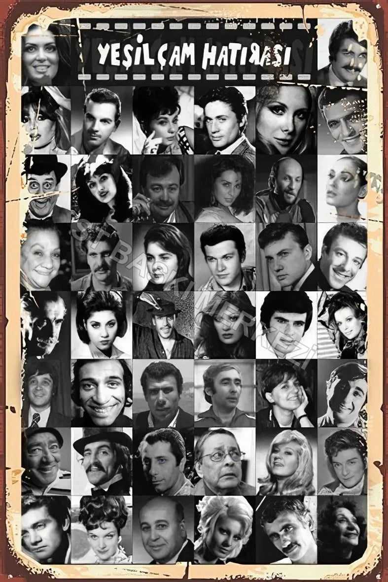 Yeşilçam Retro Ahşap Poster No:239