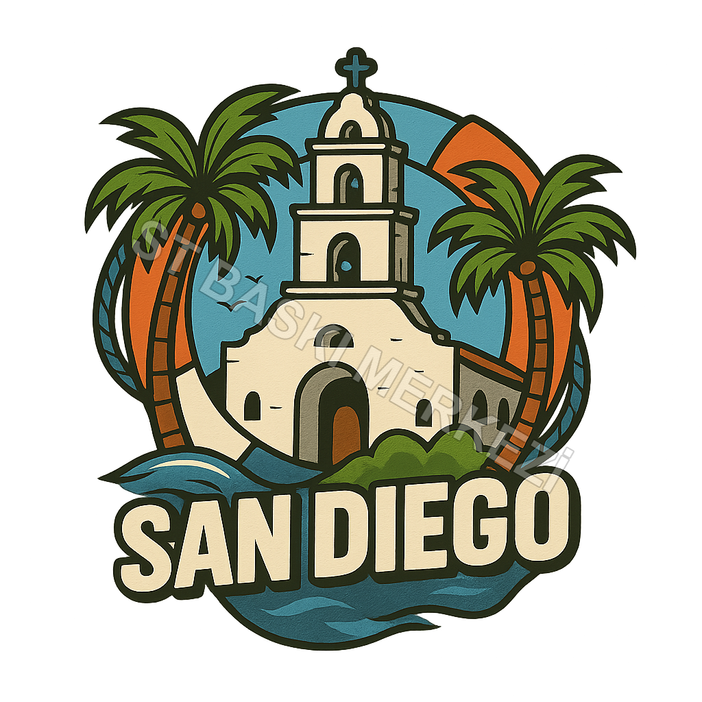 San Diego Ahşap Magnet – Toptan UV Baskılı Retro Hediyelik Magnet