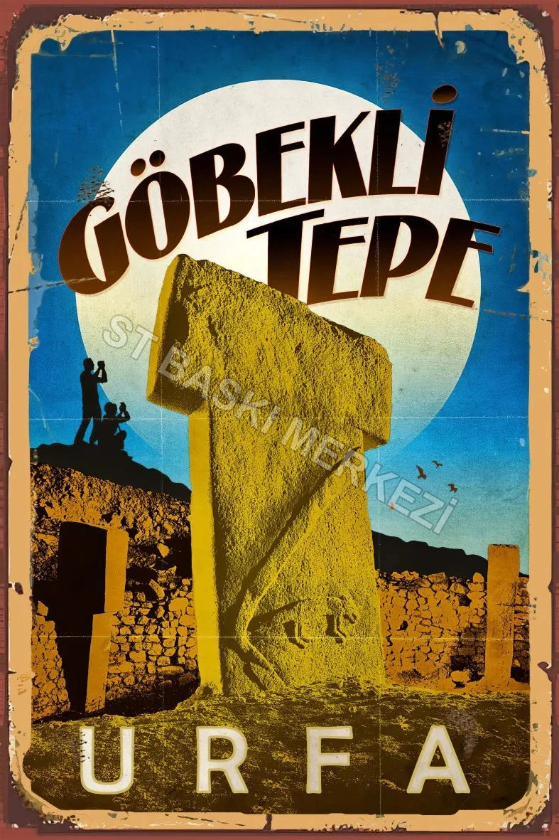 Urfa Göbekli Tepe Retro Ahşap Poster No:751