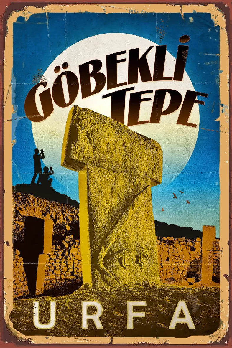 Urfa Göbekli Tepe Retro Ahşap Poster No:751