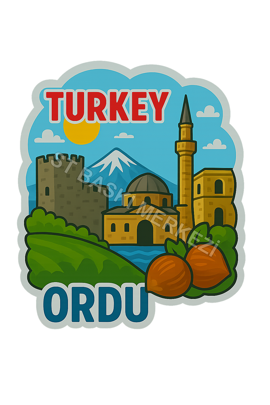 Ordu Ahşap Magnet – Toptan UV Baskılı Retro Hediyelik Magnet