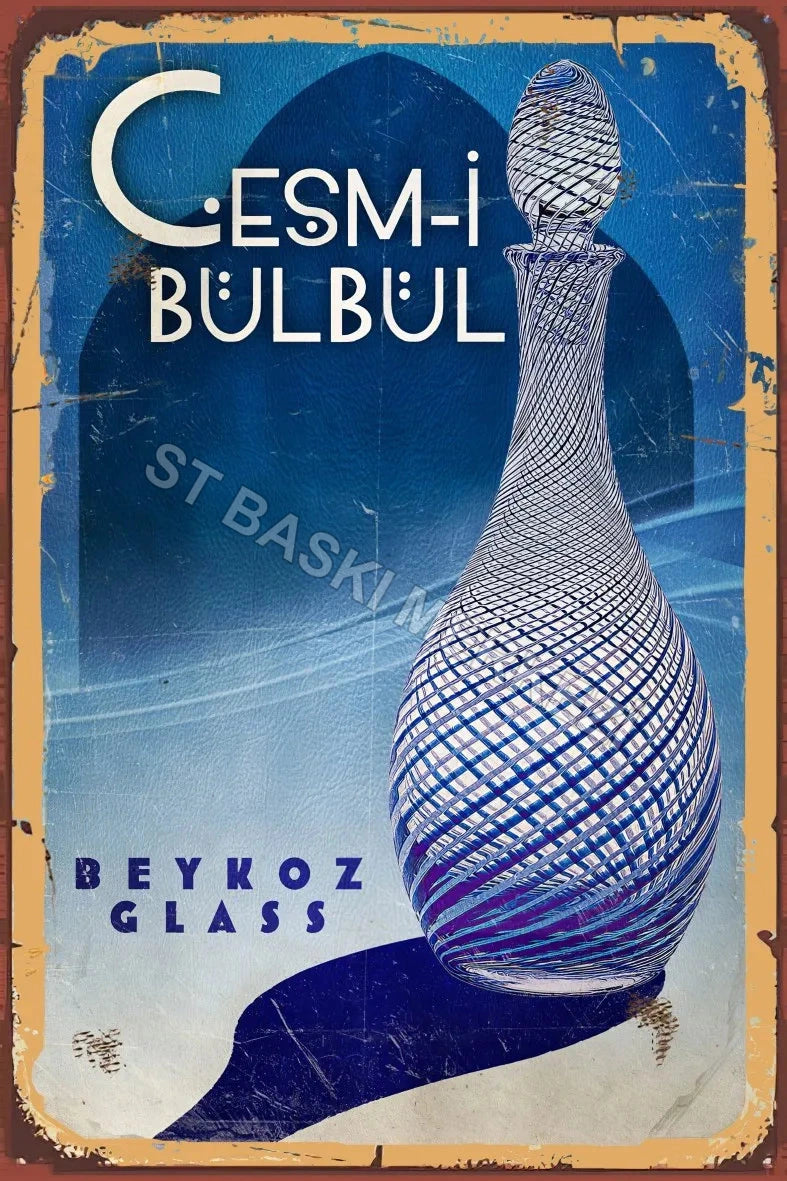 Çeşm-i Bülbül Retro Ahşap Poster No:705