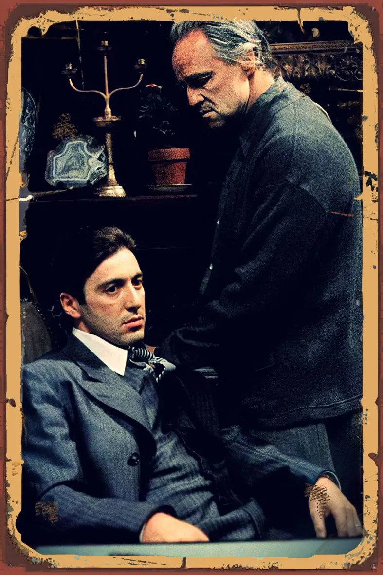 The Godfather Retro Ahşap Poster No:934