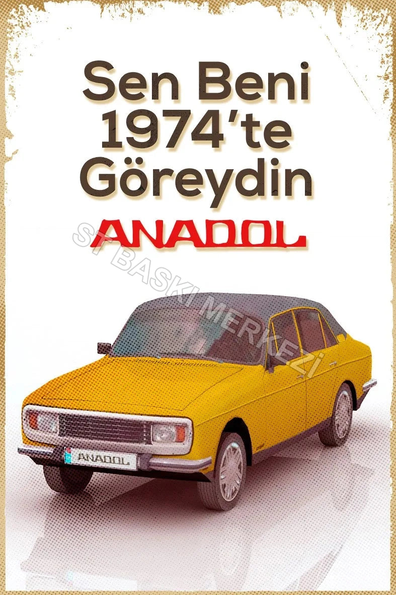 Anadol Retro Ahşap Poster No:561