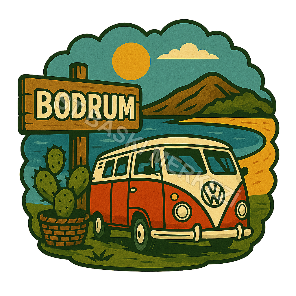 Bodrum Ahşap Magnet – Toptan UV Baskılı Retro Hediyelik Magnet