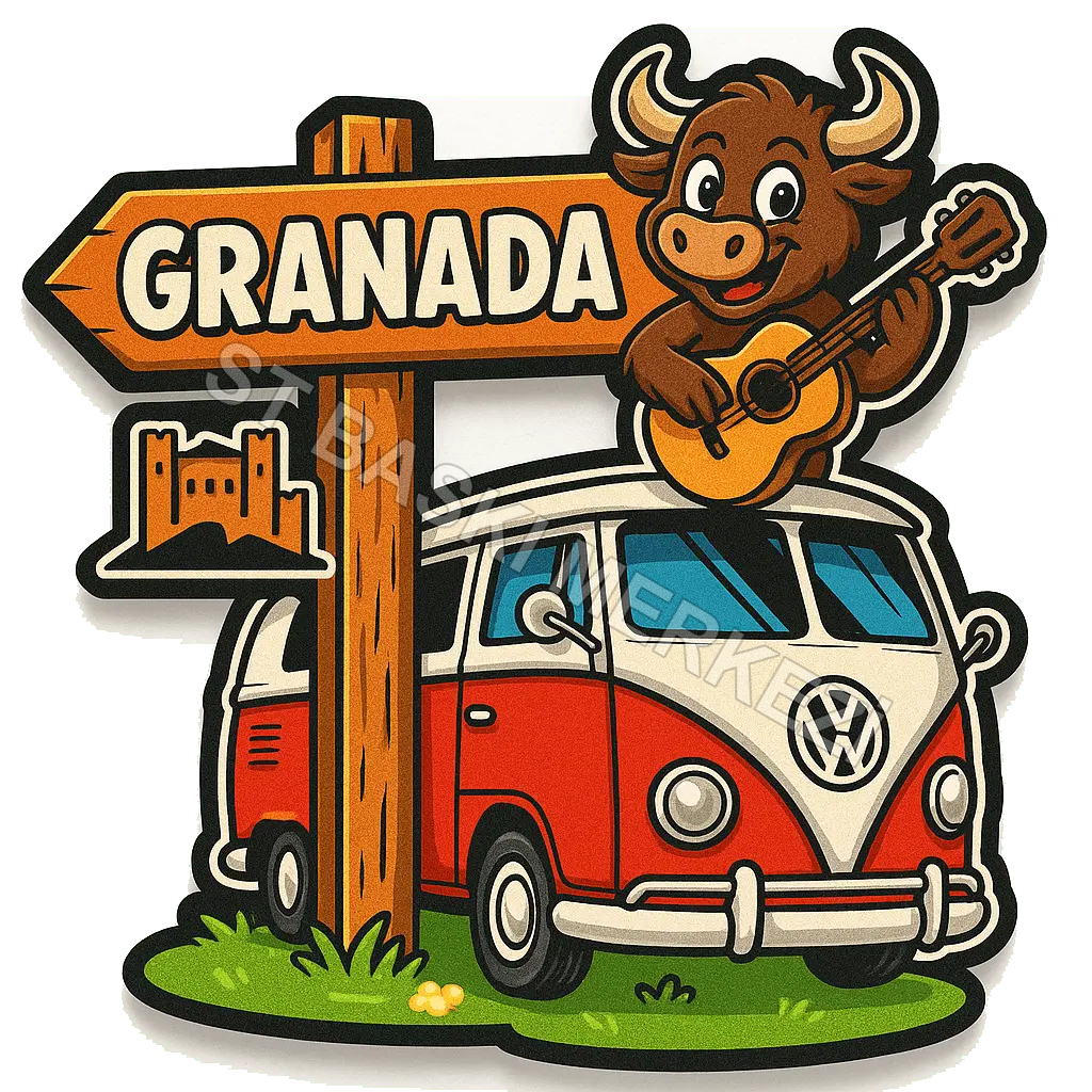 Granada Ahşap Magnet – Toptan UV Baskılı Retro Hediyelik Magnet - ST Baskı Merkezi