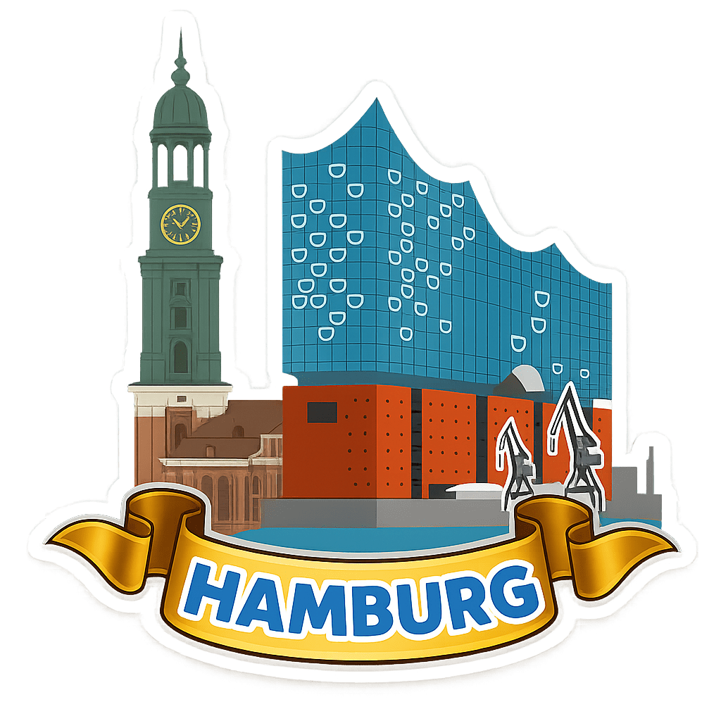 Hamburg Ahşap Magnet – Toptan UV Baskılı Retro Hediyelik Magnet - ST Baskı Merkezi