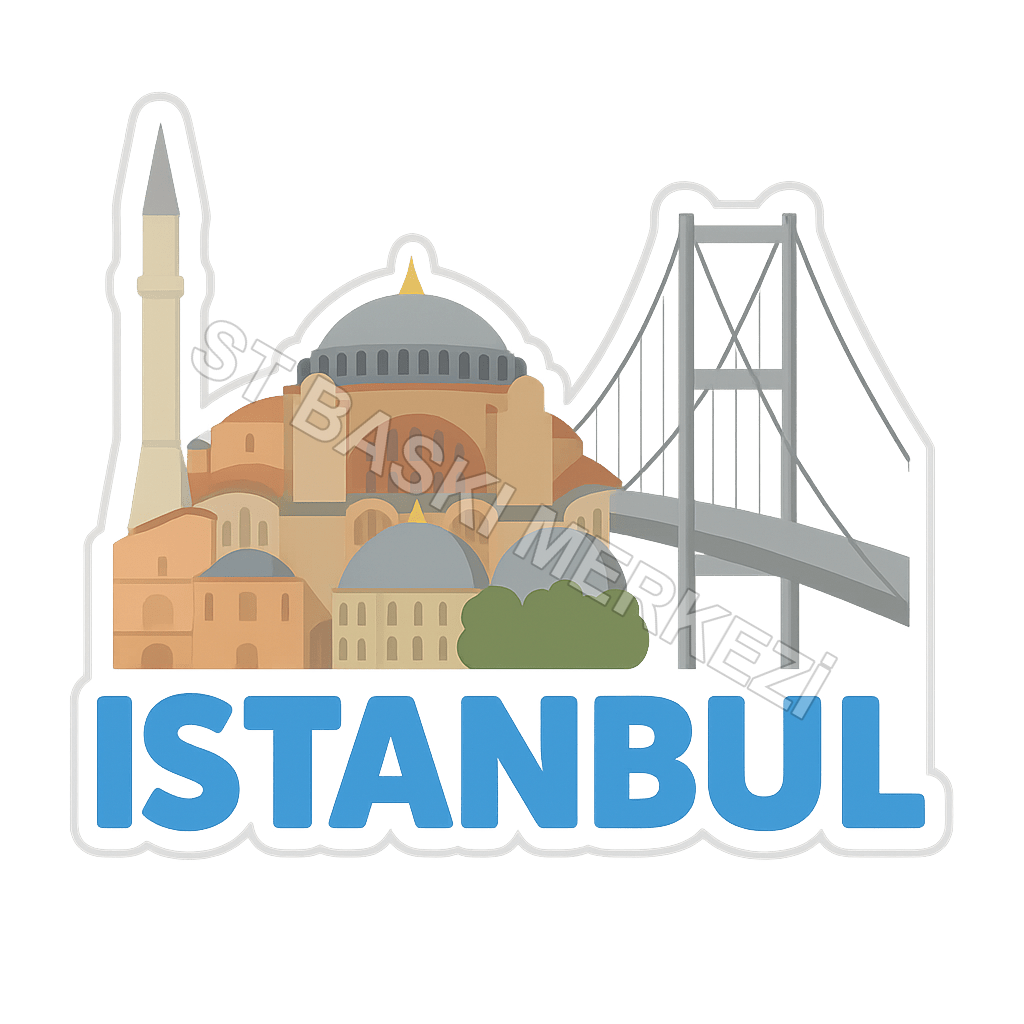İstanbul Ahşap Magnet – Toptan UV Baskılı Retro Hediyelik Magnet - ST Baskı Merkezi