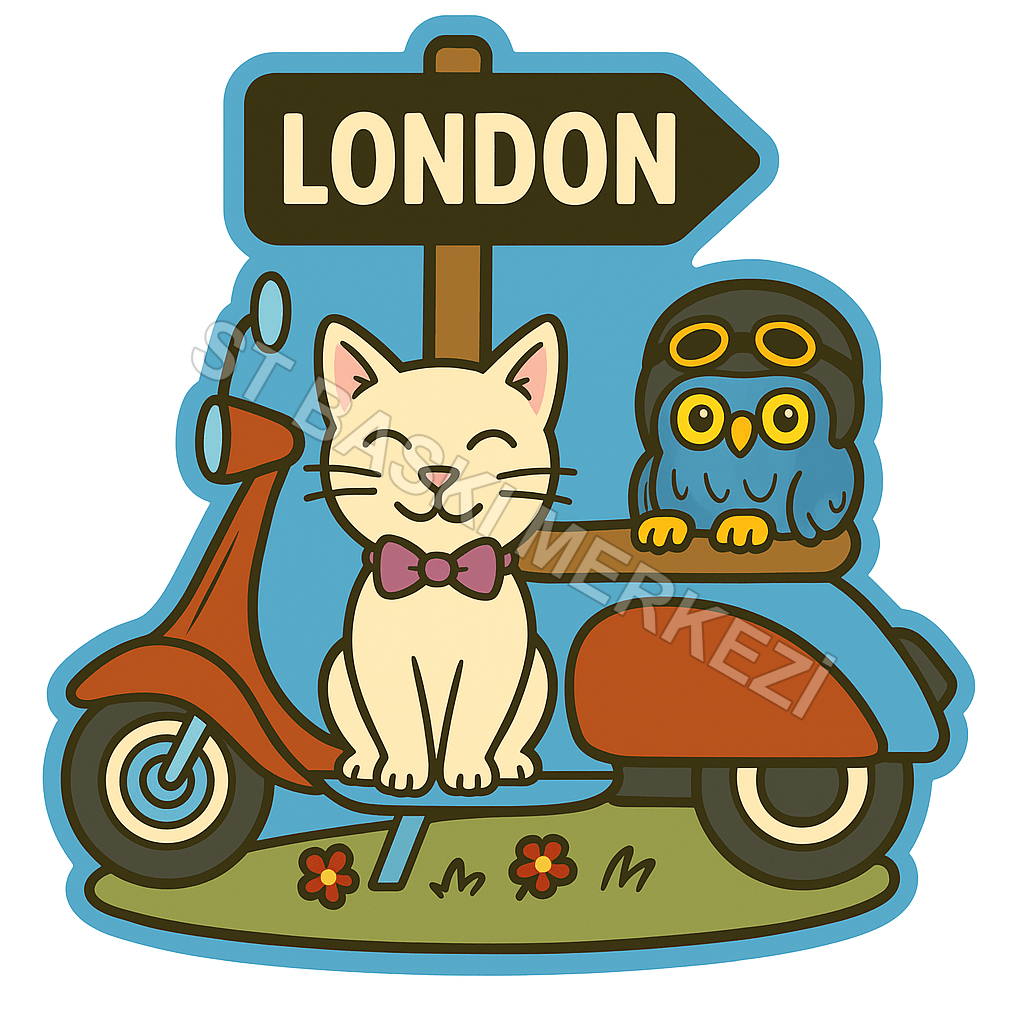 Londra Ahşap Magnet – Toptan UV Baskılı Retro Hediyelik Magnet - ST Baskı Merkezi
