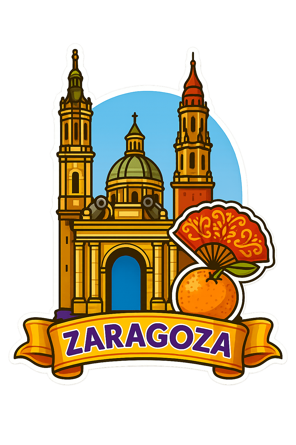 Zaragoza Ahşap Magnet – Toptan UV Baskılı Retro Hediyelik Magnet - ST Baskı Merkezi